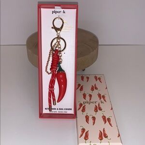 Piper K Red Chili Pepper 🌶️ Keychain & Bag Charm